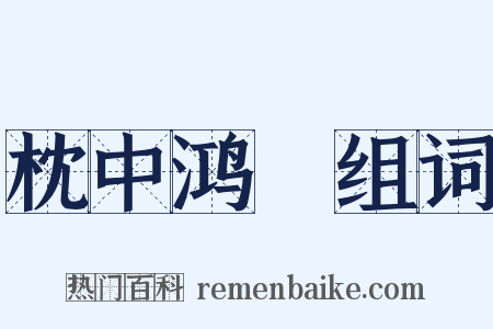 枕中鸿寶组词是什么意思的图片